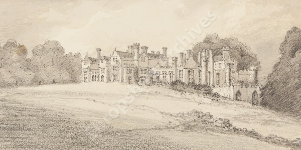 Stanley Leighton sketch, Brynkinalt, 8th September 1896